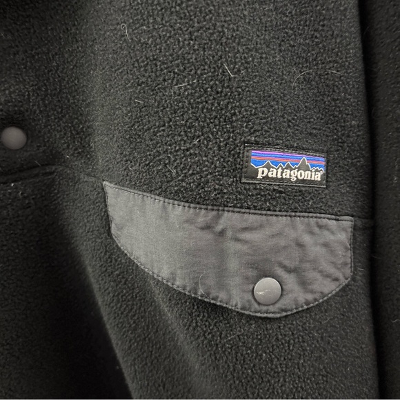 Patagonia Synchilla Snap-T Fleece Pullover Jacket Black Size M Men's Rockhurst - Picture 3 of 9